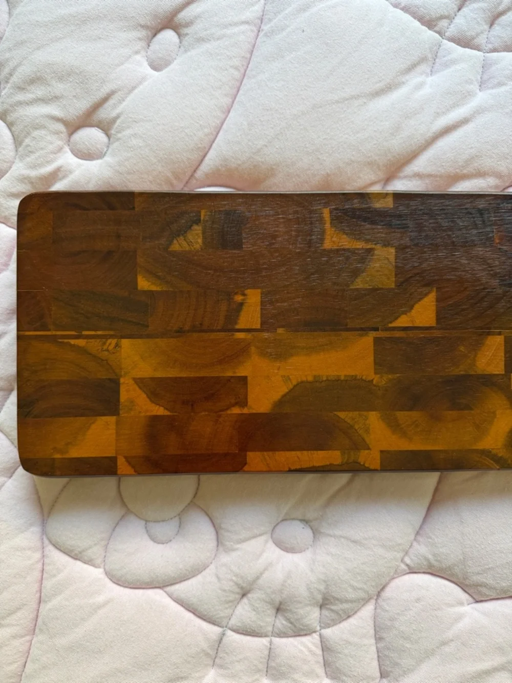 Dansk Two-Tone Brown End-Grain Serving Paddle